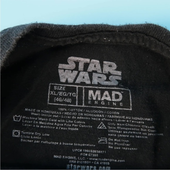 Star Wars T-Shirt The Mandalorian This is The Way Mens Size XL Black - Picture 5 of 5